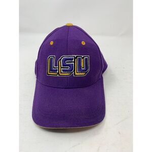 LSU Tigers Official Collegiate Baseball Cap Purple Gold Team Logo  7 1/4